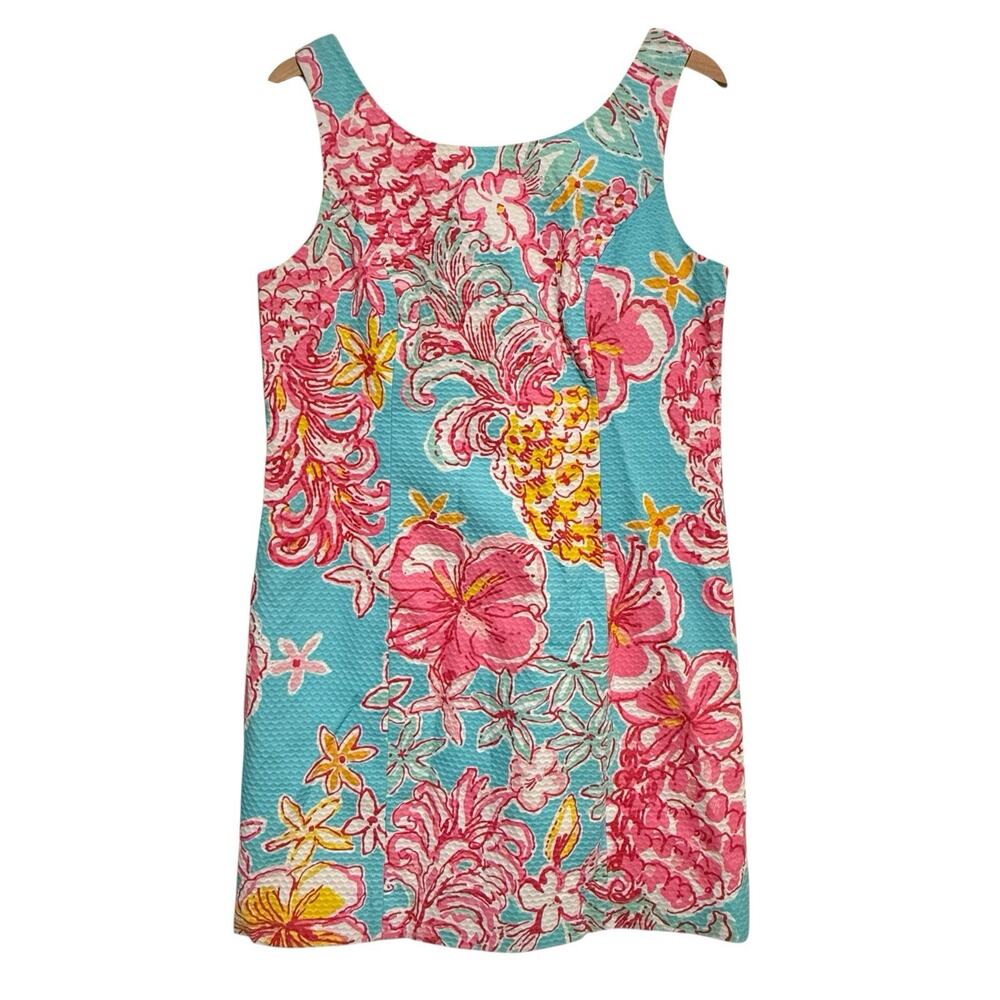 Lilly Pulitzer Cathy Shift Dress Breakwater Blue Lolita Floral SIZE 8 Coastal